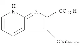 Molecular Structure of 1204475-72-8 (1H-Pyrrolo[2,3-b]pyridine-2-carboxylic acid, 3-methoxy-)